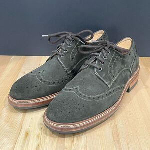Paco Rodriguez Dark Green Suede Wingtips. Like new! Size 42/US 9.5-10.
